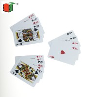 Cheap price custom excellent texture printing poker playing cards with clear plastic box