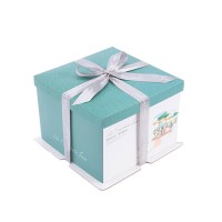 Wholesale Transparent Window Birthday Cupcake Packaging Paper Cake Box