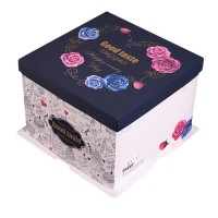 Suppliers Custom Cup Cake Box with Handle Sweet Candy Packaging Box